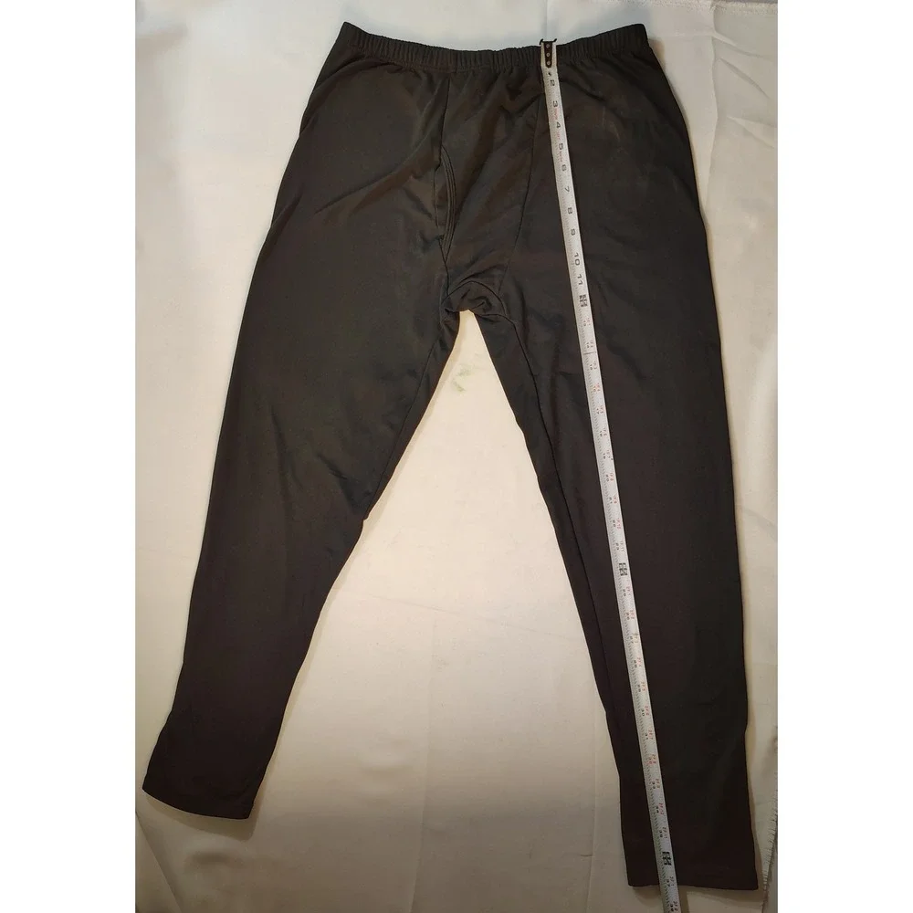 Thermajohn Mens Thermal Leggings Black‎ Base Layer Long Johns 2XL 2423-1035-1012